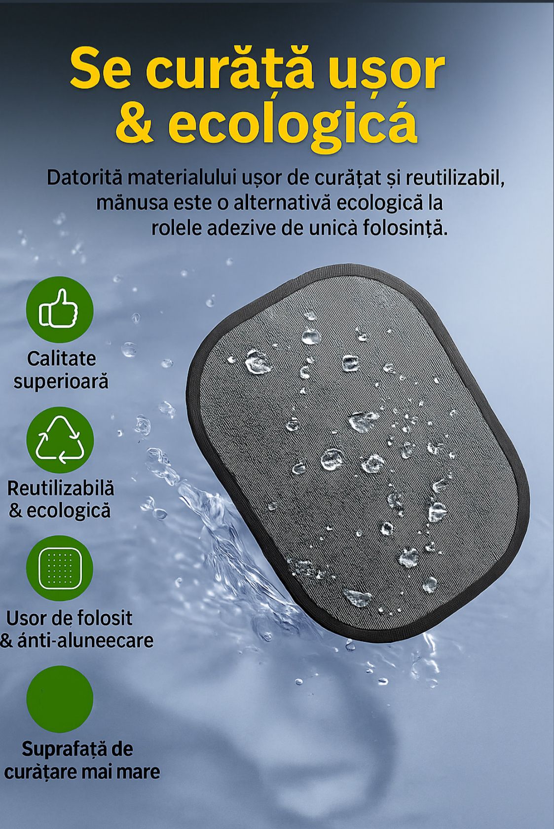 Mănușa Anti-Păr – Curățenie Instant pentru Iubitorii de Animale